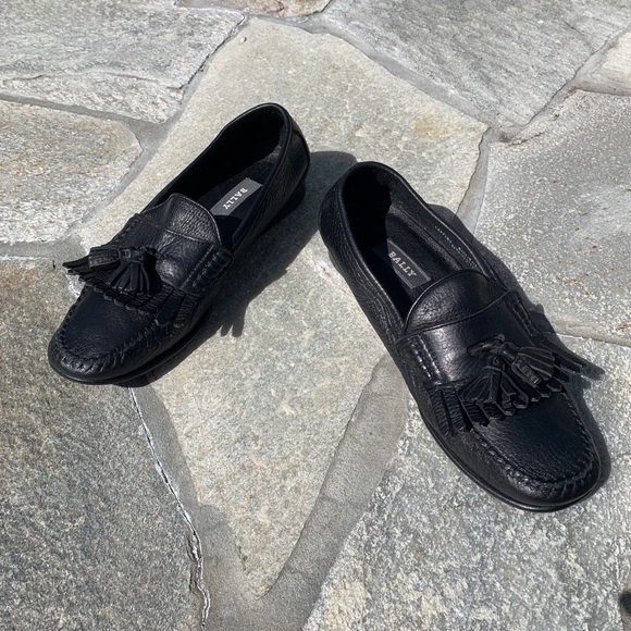 Bally Black Leather Loafers - Picture 8 of 12